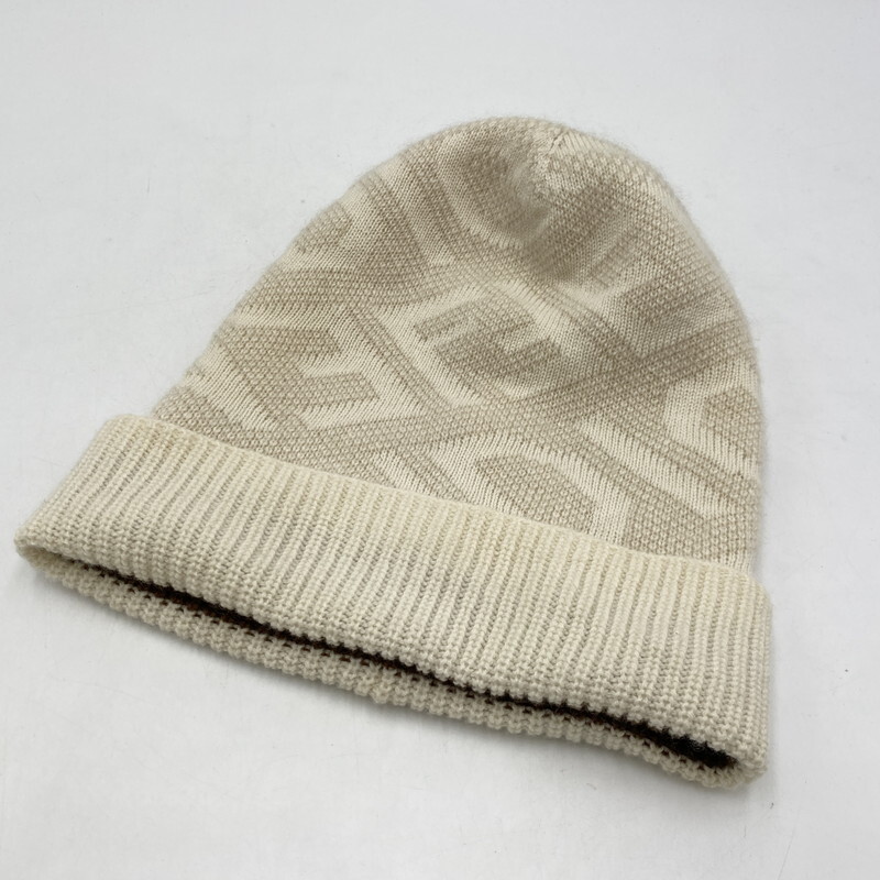 TEI【中古】FENDI フェンディ AQDK KNIT BEANIE FXQ900 ニット帽 ビーニー〈183-251106-YO-11-TEI〉拍卖