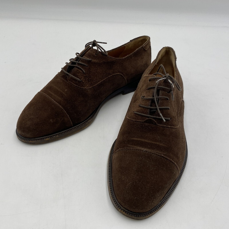 TEI【現状渡し品】SALVATORE?FERRAGAMO フェラガモ ストレートチップ スウェードシューズ ビジネス 7 1/2 EE〈183-251106-YO-19-TEI〉拍卖