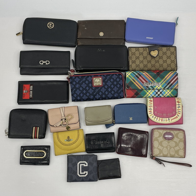 TEI【現状渡し品】GUCCI COACH CHLOE VIVIEENE WESTWOOD メンズ レディース 財布 キーケース まとめ売り〈200-251109-KO-12-TEI〉拍卖