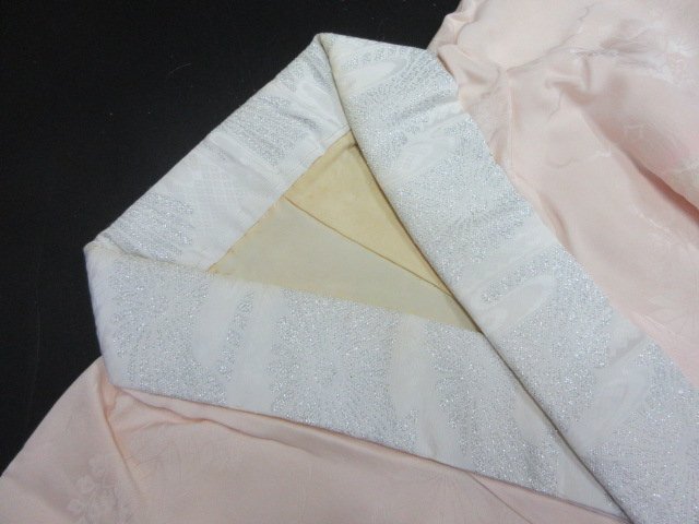 1円 中古 長襦袢 正絹 振袖用 成人式 入学 卒業 式典 和装 和服 雲 四季花 絞り 袖無双 身丈125cm 裄64cm【夢職】★拍卖