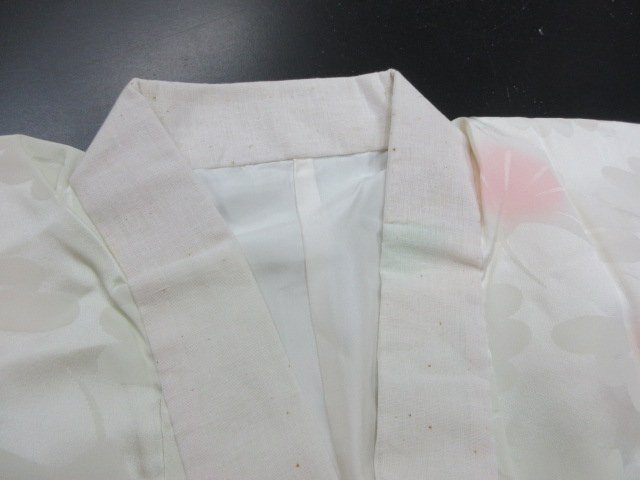 1円 良品 長襦袢 正絹 式典 和装 和服 花柄 草花 袷 お洒落 身丈115cm 裄62cm【夢職】★拍卖