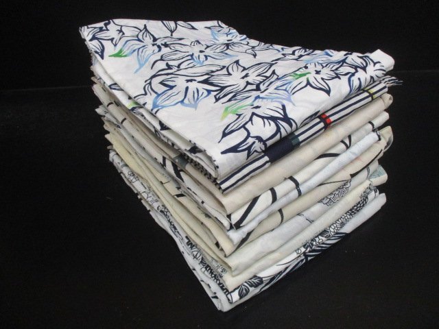 1円 中古 木綿 木綿 時代浴衣 アンティーク 伝統染物 まとめて10点 リメイク 観光 祭り 花火 和装 和服 和柄 お稽古 初心者【夢職】☆☆☆拍卖