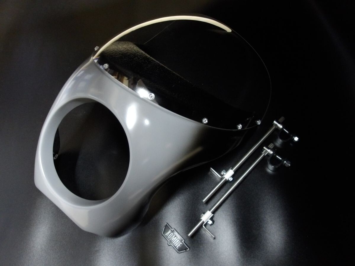 (8)コミネタイプ ロードペガサス サフェブラック フルセット 強化 ロケットカウル☆適合GS400CBX400FGSX400EザリゴキGT380ホーク2CBR400F拍卖