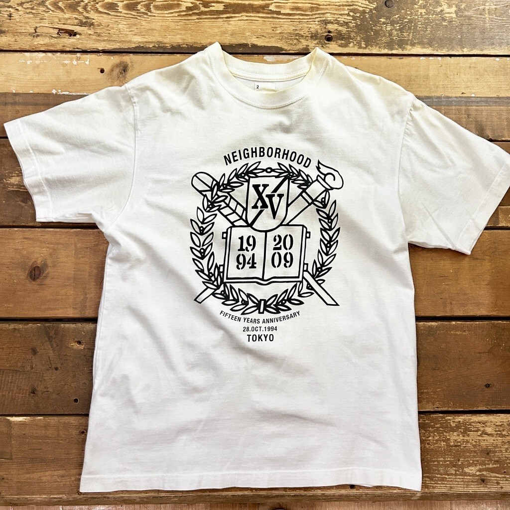15周年anv NEIGHBORHOOD / ネイバーフッド プリントTシャツ 半袖Tシャツ サイズ2 コットン S~M程度 アメカジ USED拍卖