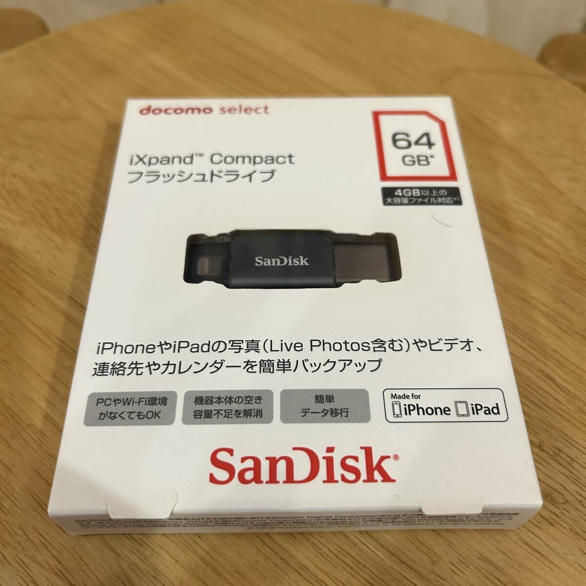 未使用品 SANDISK / サンディスク 64GB IXPAND COMPACT フラッシュドライブ拍卖
