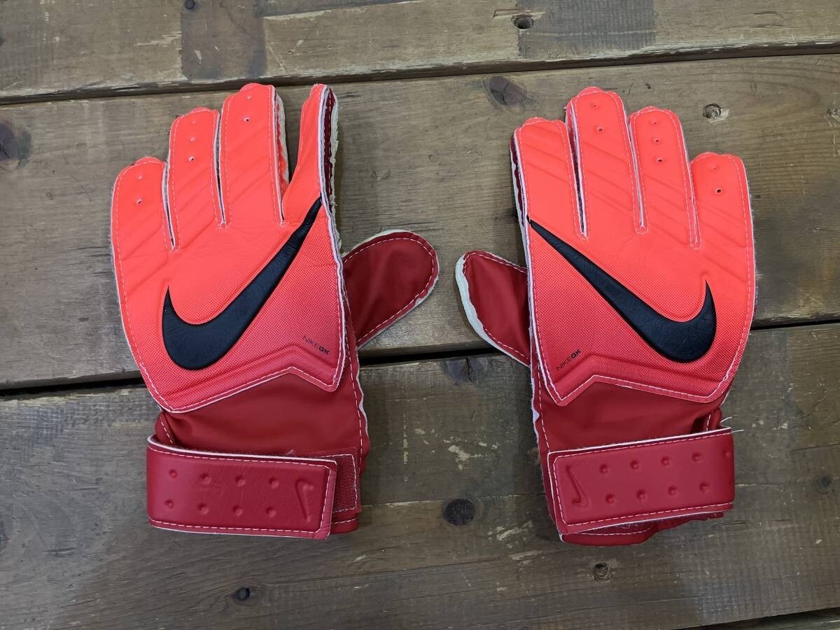 nike / ナイキ gk ゴールキーパー グローブ 6号 サッカー オレンジ系 gs0331 657 フットボール used拍卖