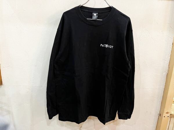 ☆PATRIOT/パトリオット バーコードバックプリントTee sizeXL メンズ ブラック×ホワイト ストリート USA 古着 used☆拍卖