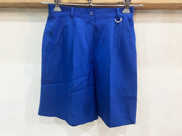 2083★ChristianDiorSPORTS/クリスチャンディオールスポーツ ポケット刺繍マリン調ハイウエストショートパンツ ロイヤルブルー Lサイズ★拍卖