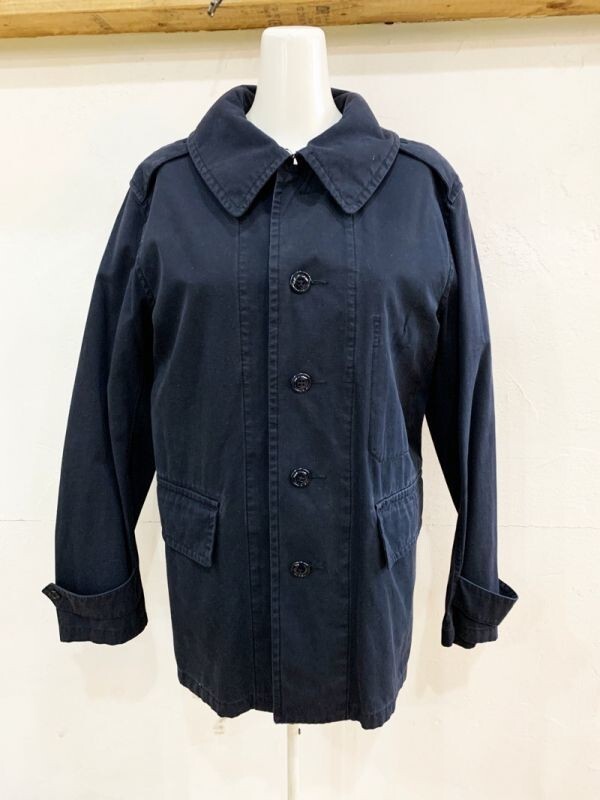 Y12★RALPH LAUREN/ラルフローレン コットンジャケット Mサイズ ブラック系 カバーオール ステンカラーコート ★拍卖