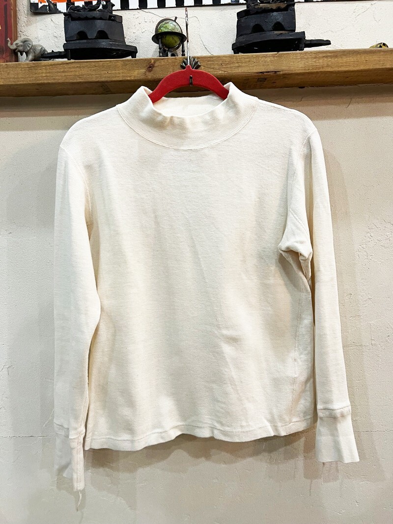 B7★ANACHRONORM/アナクロノーム Waffle Face Mocneck Under-Shirt モックネックインナーTEE サイズ1 ワッフル サーマル★拍卖