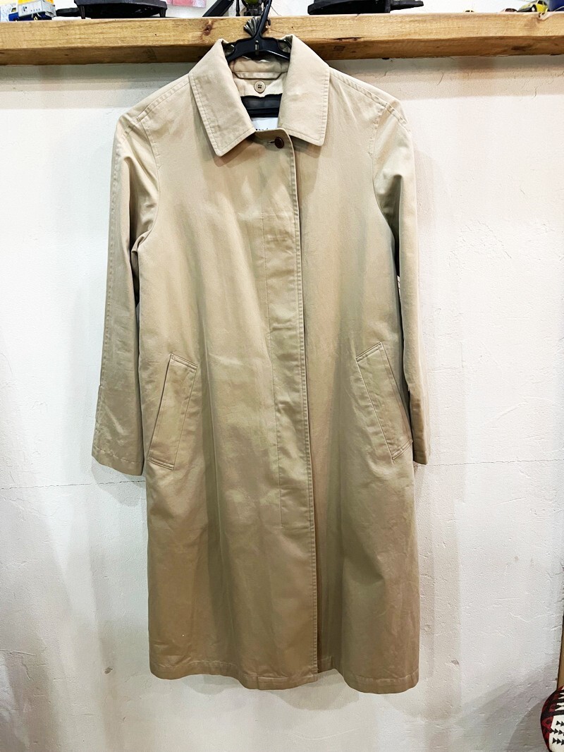 (B54)英国・スコットランド★GLR Standard×KinlochAnderson/グリーンレーベルリラクシング ステンカラーコート 36★拍卖