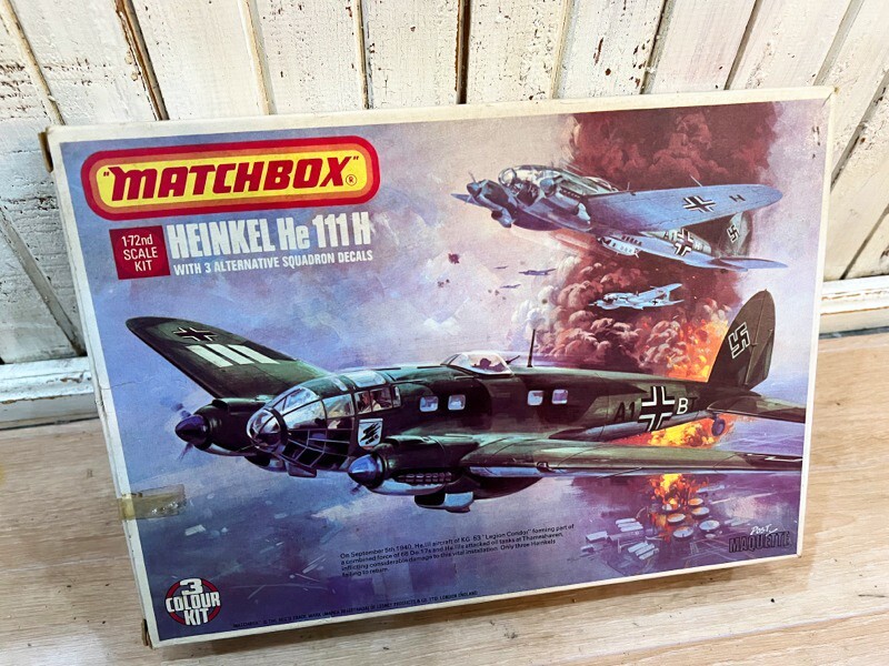 当時物 未組立品 MATCHBOX/マッチボックス 1/72スケール PK-403 HEINKEL He111H ハインケル ドイツ空軍爆撃機 戦闘機 プラモ拍卖