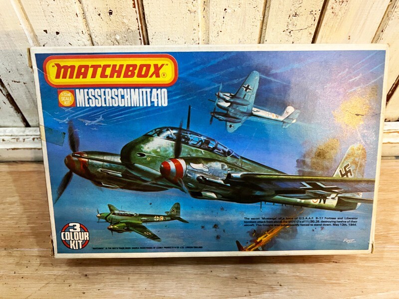 当時物 現状品 MATCHBOX/マッチボックス PK-113 MESSERSCHMITT メッサーシュミット Me410.A2/U4 1/72スケール 戦闘機 プラモデル拍卖