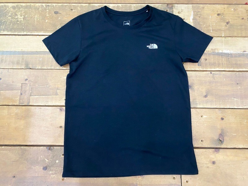 ☆THE NORTH FACE/ザノースフェイス ロゴプリントTee NTW3804Z sizeL メンズ ブラック×ホワイト アウトドア スポーツ 古着 used☆拍卖
