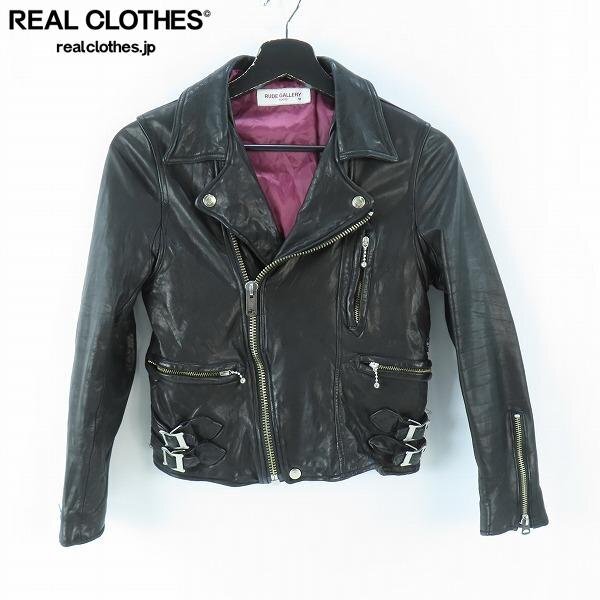 ☆RUDE GALLERY/ルードギャラリー “RUDE” ダブルライダース ジャケット /3 /060拍卖