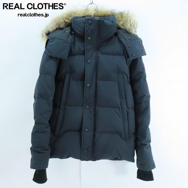 ☆【JPタグ】CANADA GOOSE/カナダグース WYNDHAM PARKA/ウィンダム パーカー ダウン ジャケット ネイビー 3808MA/XS /060拍卖