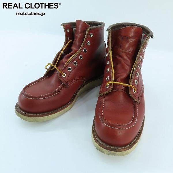RED WING/レッドウィング 四角犬タグ アイリッシュセッター モックトゥ ブーツ 8875/7.5E /080拍卖