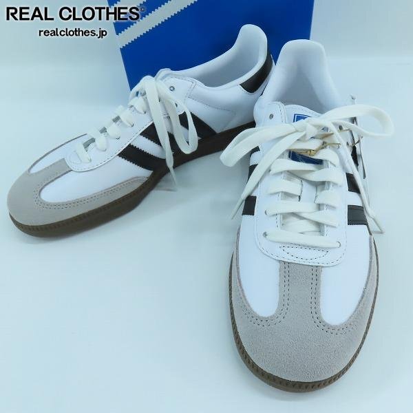 【未使用】adidas/アディダス SAMBA OG/サンバ ホワイト/ブラック B75806/27.0 /080拍卖