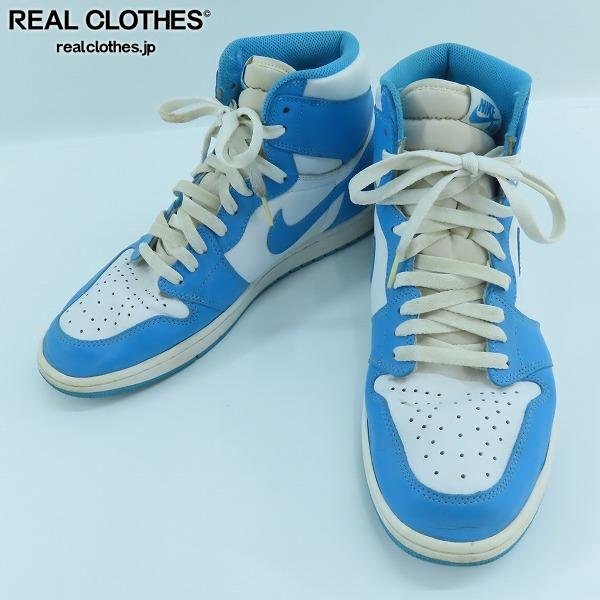 【観賞用】NIKE/ナイキ AIR JORDAN 1 RETRO HIGH OG UNC/エア ジョーダン 1 レトロ ハイ オリジナル 555088-117/28.5 /080拍卖