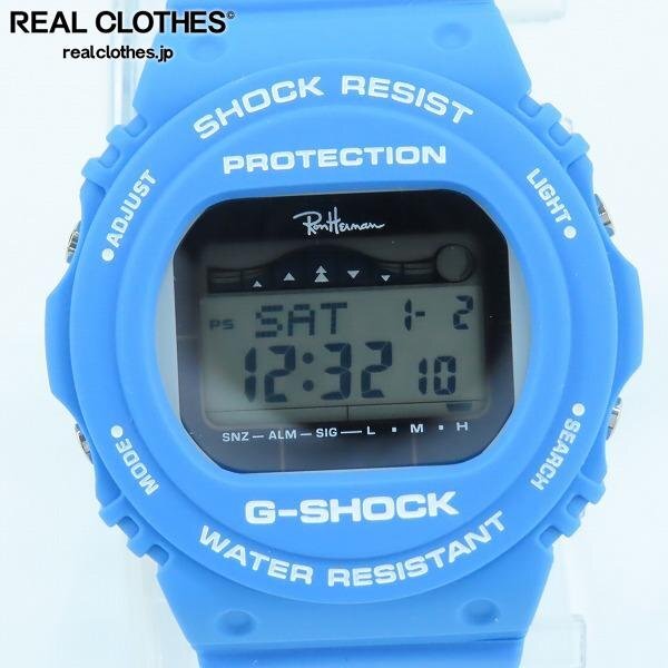 (1)G-SHOCK/Gショック RonHerman/ロンハーマン タフソーラー GWX-5700CS /000拍卖