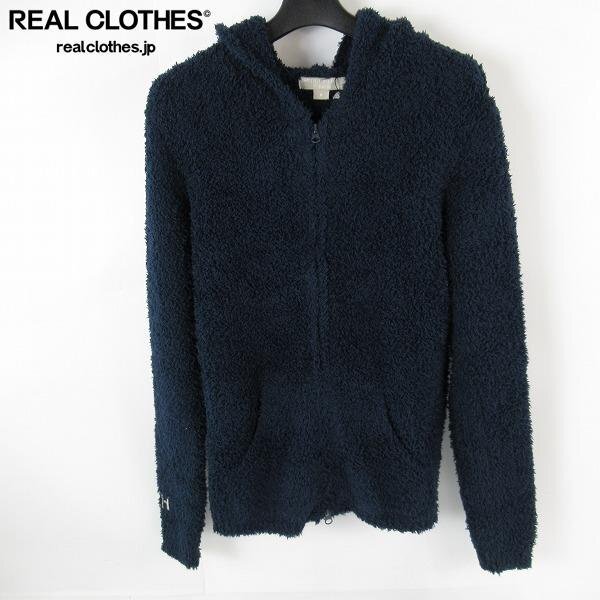 ☆(2)【未使用】Ron Herman×Barefoot Dreams/ロンハーマン×ベアフットドリームス ボア ジップアップパーカー マリン/C574/S /060拍卖