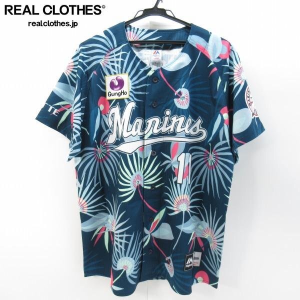 ☆【未使用】マジェスティック 千葉ロッテマリーンズ 幕張サマースタジアム2018 #11 佐々木千隼 レプリカユニフォーム/L /UPK拍卖