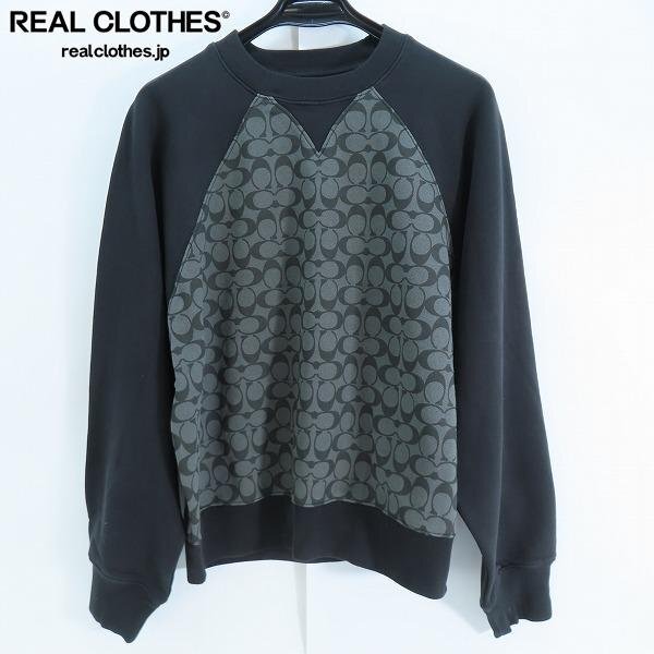 ☆【未使用】COACH/コーチ シグネチャー クルーネック スウェットシャツ CY589 R8E/M /060拍卖