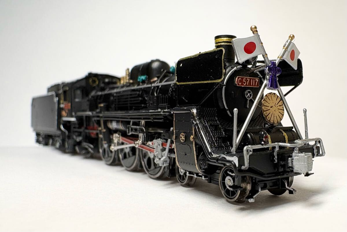 【特別加工品】C57 117号機 宮崎機関区 お召し列車本務機拍卖