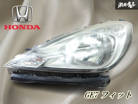 【割れ無し!!】ホンダ 純正 GE6 GE7 フィット 2012年式 ハロゲン ヘッドライト ヘッドランプ 左側 助手席側 打刻 2 STANLEY P9603 棚18-3拍卖