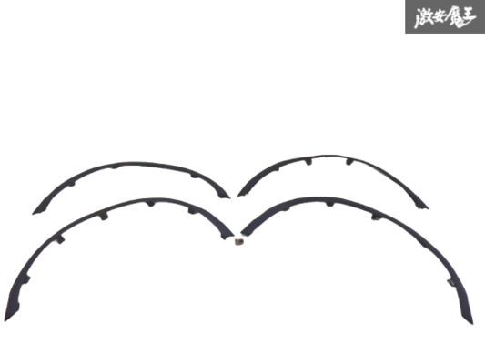 【ストア出品】スズキ純正OP オプション SJ30V ジムニー 1981年 フェンダーモール 4枚 1台分 外装 ブラック系 即納 棚2F-K-7拍卖