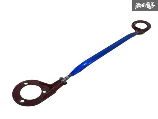 社外 適合車種不明 フロント ストラット タワーバー 剛性アップ 強化 全長:約108.5cm / 取付穴間:約9.4cm 即納 棚F-3拍卖