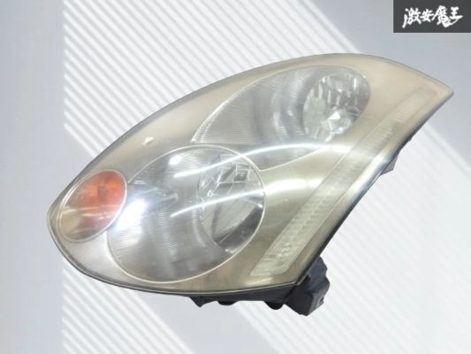 【割れ無し!!】日産 純正 V35 CPV35 スカイライン クーペ 前期 HID ヘッドライト ヘッドランプ 左 左側 助手席側 ICHIKOH 1708 棚拍卖