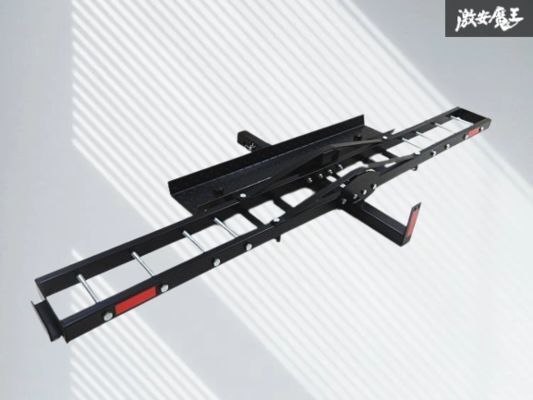 社外 未使用 保管品 バイク用 ヒッチキャリア ヒッチメンバー取り付け バイクキャリア ラダーレール付 全幅198cm モトクロス 等 棚2F-G-9拍卖