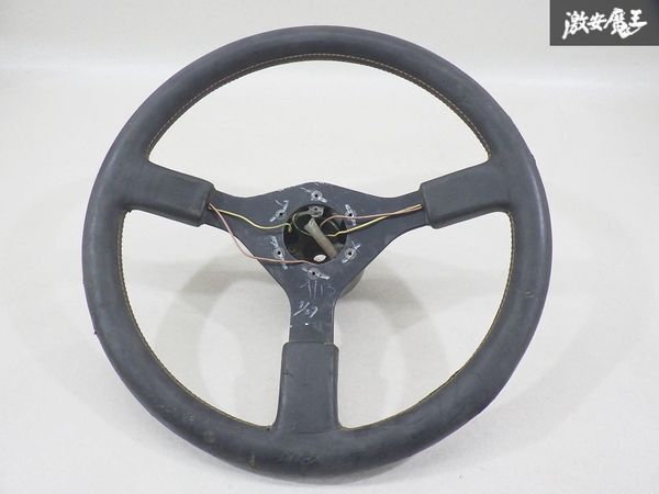 【ストア出品】 MOMO モモ ステアリング ハンドル ホイール レザー 即納 内装 直径 約37.5cm 棚3-3拍卖