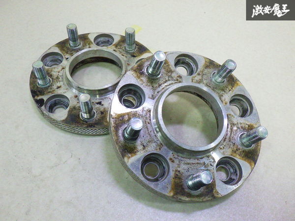 社外 ワイドトレッドスペーサー ワイトレ 2枚 厚み:15mm 5穴 PCD114.3 ハブ径:約66.1mm ボルト径:約12.7mm拍卖