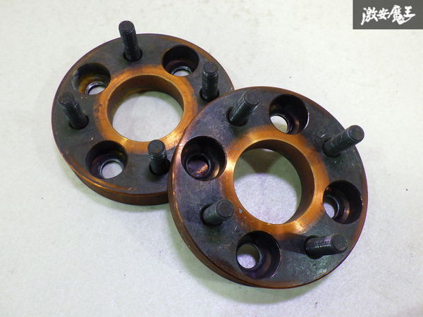 【ストア出品】 社外 ワイドトレッドスペーサー ワイトレ 2枚 厚み:約25mm 4穴 PCD100 ハブ径:57mm M12×P1.5 棚21-1拍卖