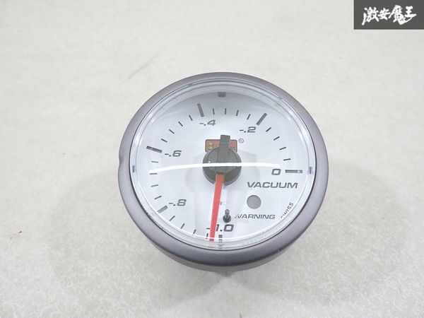 AUTO GAGE オートゲージ バキューム計 追加メーター 電子式 約51φ 汎用 ホワイトパネル 即納 棚4-1-A拍卖