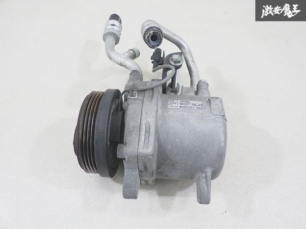 【実動外し!!】スズキ 純正 MH23S ワゴンR 2009年 エアコンコンプレッサー A/Cコンプレッサー 81897km外し HFC134a 95201-58J40 棚K-4拍卖