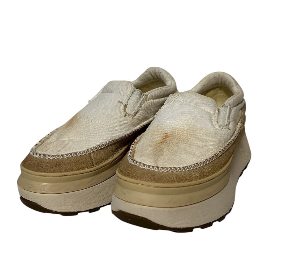 ▽UGG アグ MARIN SLIPON マリン スリッポン スニーカー 23cm 白 ホワイト ベージュ拍卖