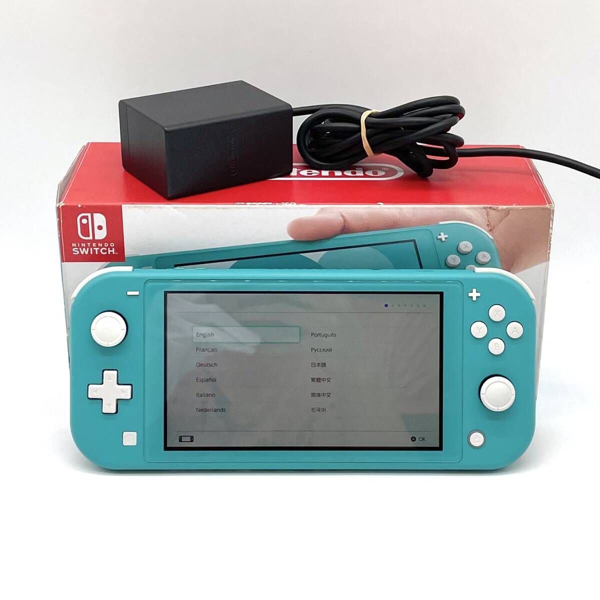 【中古】1円 Nintendo Switch Lite ターコイズ 任天堂 スイッチライト 付属品完備拍卖