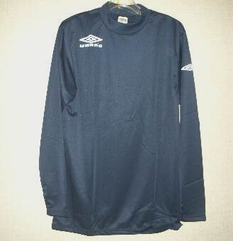 アンブロ UBA7851長袖シャツNVY 紺 ネイビー Oサイズ 大きいサイズ umbro 新品 レトロ 即決'拍卖