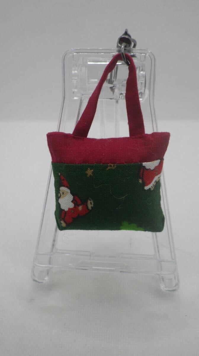 キーホルダー ミニミニバック型 クリスマス柄⑥ ハンドメイド 拍卖
