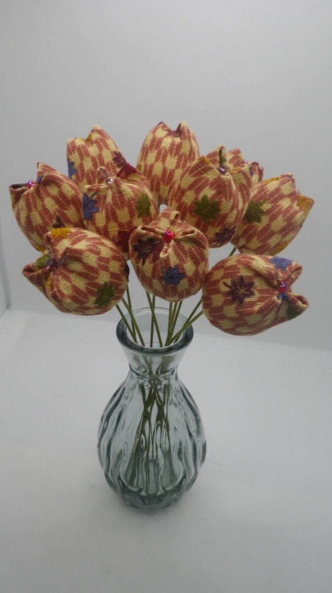 和布のもみじ柄 布花 ハンドメイド 10本組 拍卖
