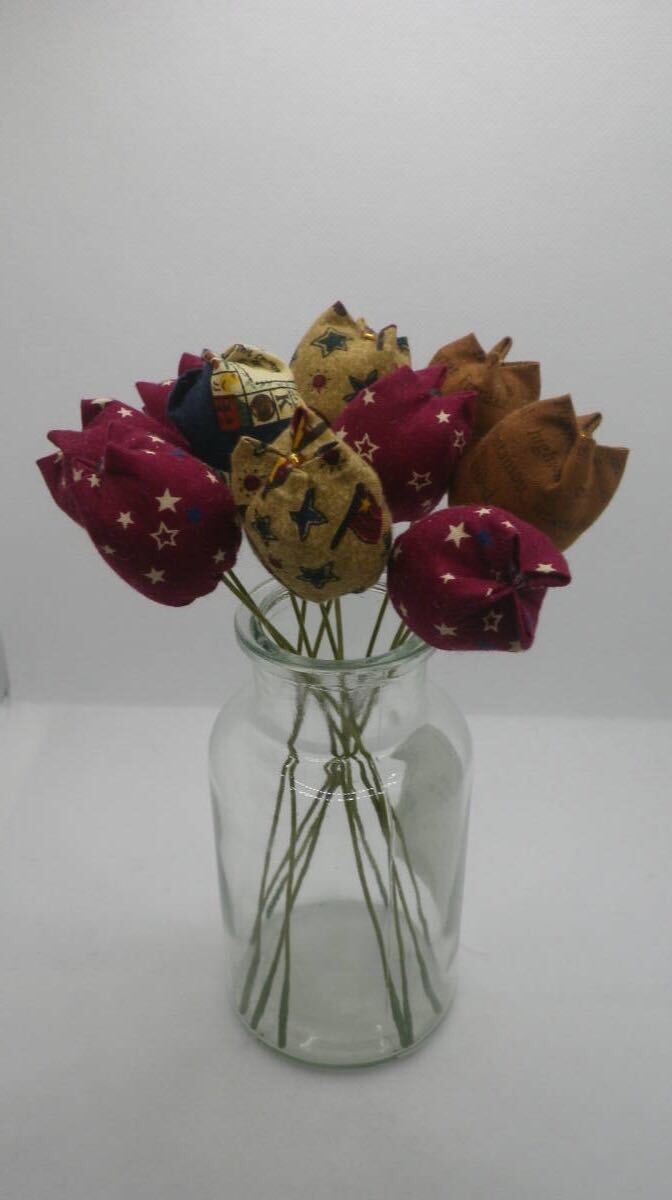 カントリー調 布花 ハンドメイド 10本組 拍卖