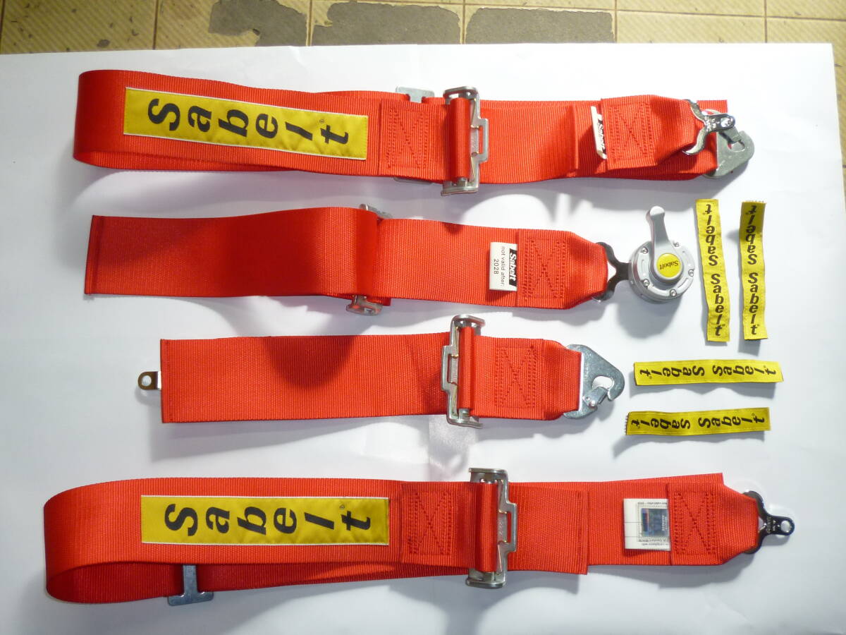 【サベルト】4点式 シートベルト FIA.8854/98 ~2028 使用回数少拍卖