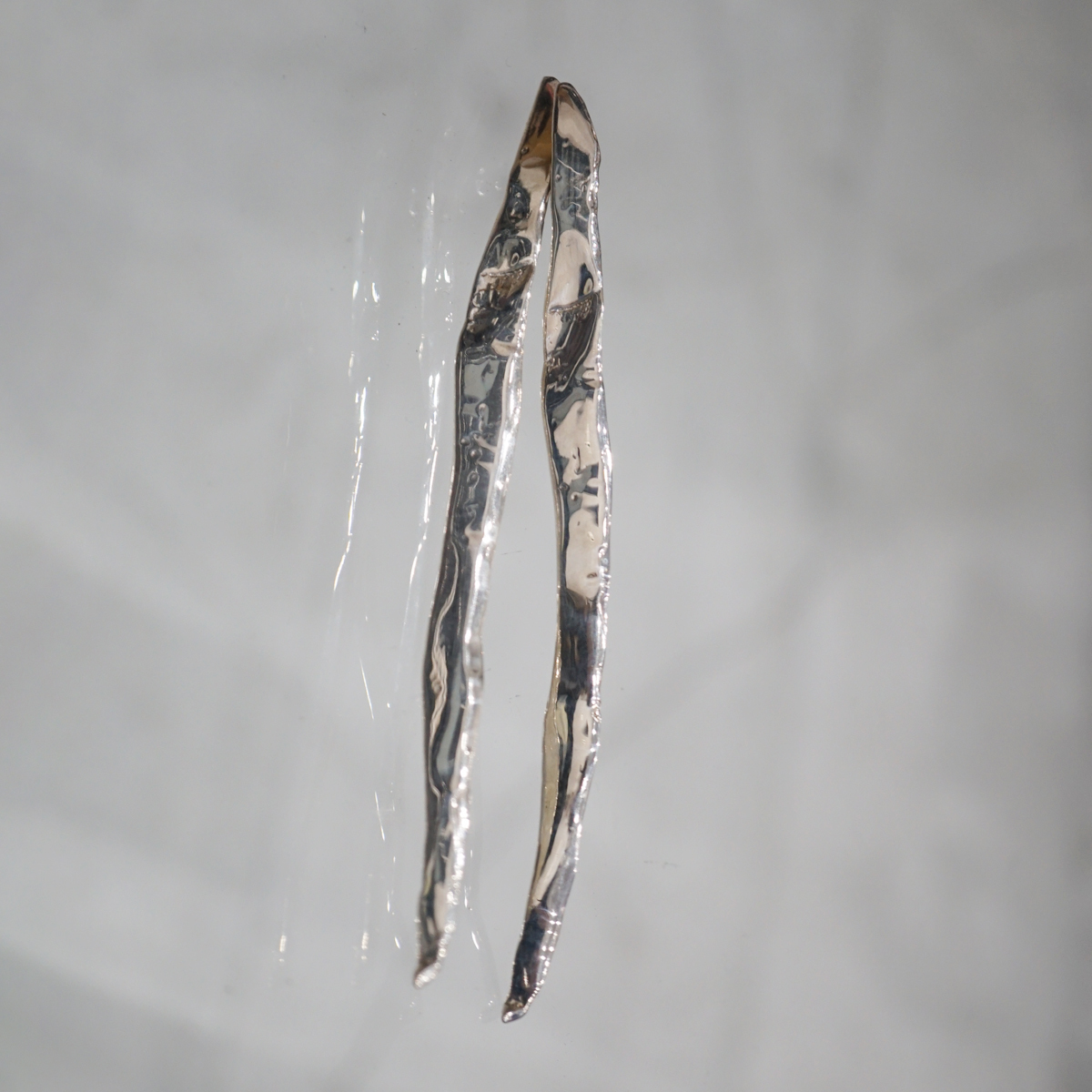 HERNAN HERDEZ Coyote Negro / Laminas Earrings / エルナンエルデス シルバー ロング ピアス拍卖