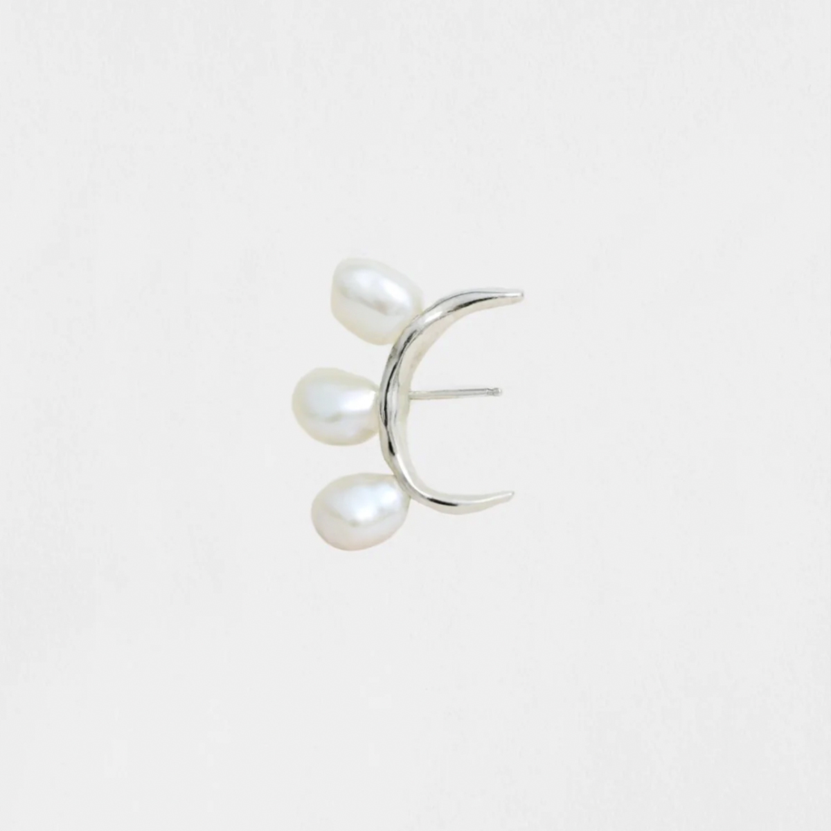 HERNAN HERDEZ Amare Lobe Earring / Sterling Silver / Natura / エルナンエルデス シルバー パール ピアス拍卖