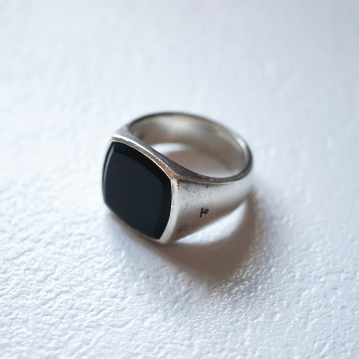 TOM WOOD ブラックオニキス リング / トムウッド Cushion Onyx Ring #60 拍卖