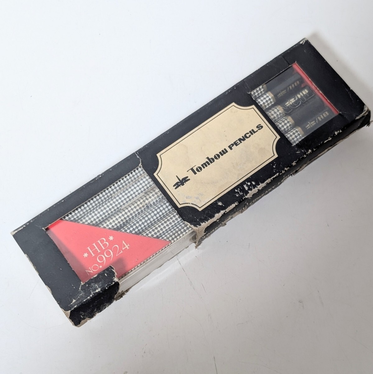 未使用保管品 トンボ鉛筆 HB No.9924 1ケース12本入り 千鳥格子拍卖
