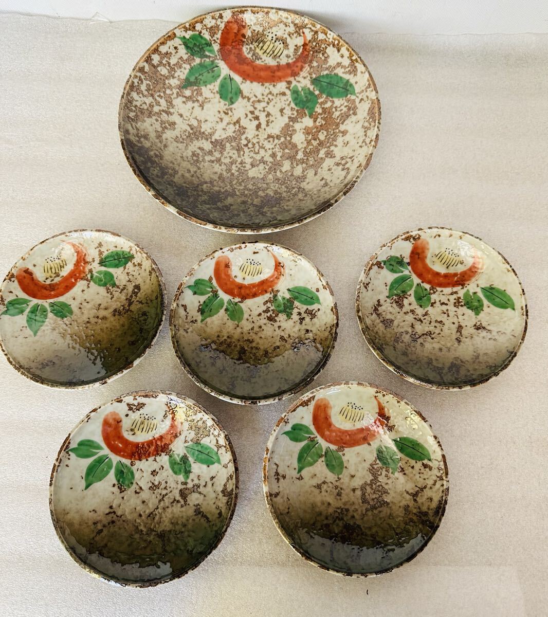 和食器 和光園 第一陶器 中皿1枚 小皿5枚 全6枚セット【保管品】拍卖